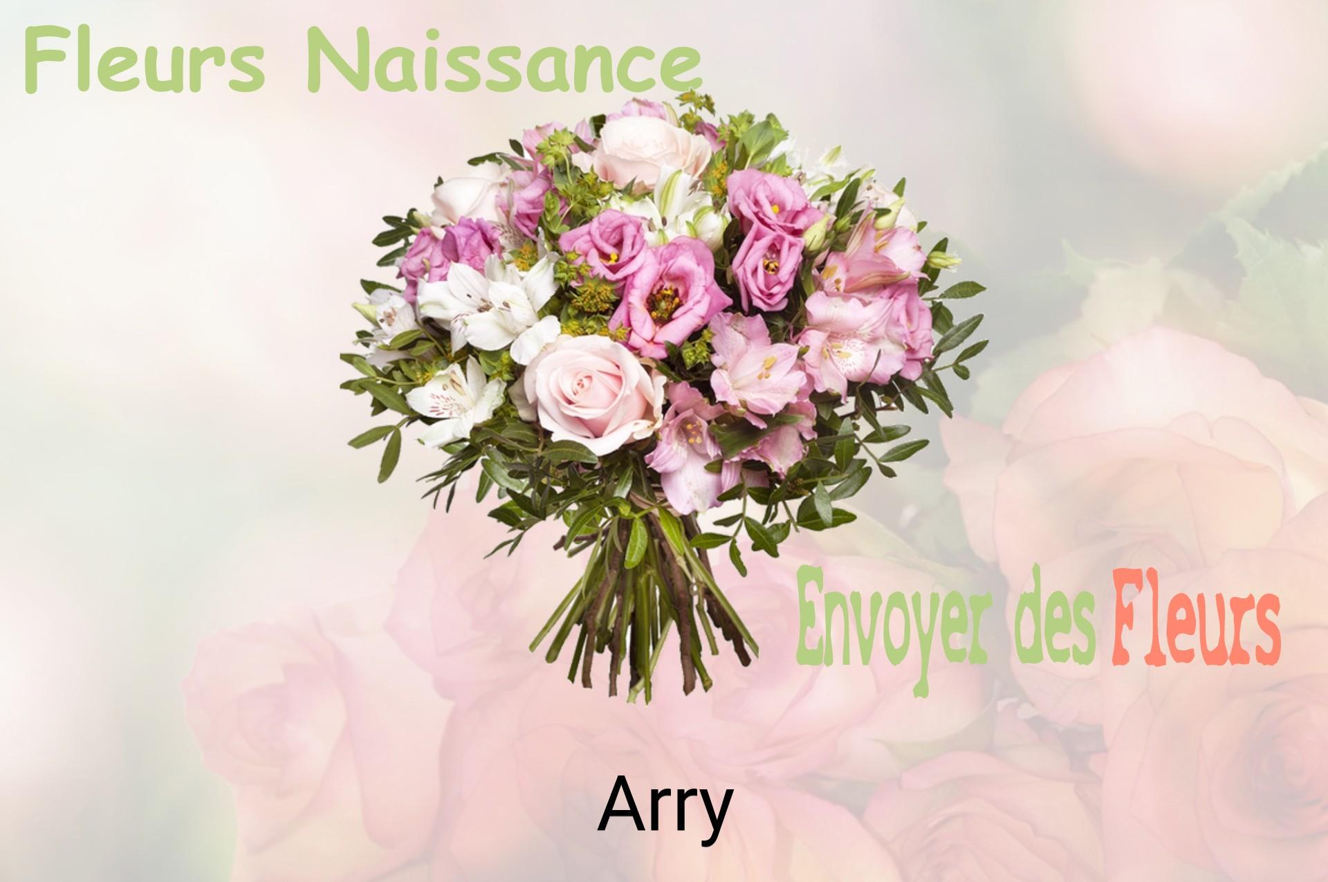 Bouquet de fleurs de naissance livré à Arry